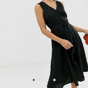 ASOS Black linen midi limited time!!!